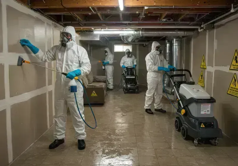 Basement Moisture Removal and Structural Drying process in Fayette County, KY